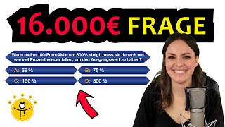 Schaffst DU die 16000€ Frage – WER WIRD MILLIONÄR [upl. by Swarts343]