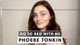 Phoebe Tonkins 13Step Nighttime Skincare Routine  Go To Bed With Me  Harpers BAZAAR [upl. by Reinald]