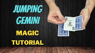 Jumping Gemini  Sleight Of Hand Magic Card Trick Tutorial [upl. by Arjun]