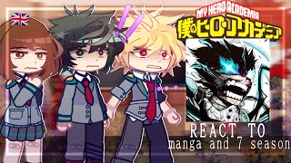 Class 1A react to Future Deku  Season 7  MANGA SPOILERS  Izuku Midoriya  MHA  BNHA  Gacha Club [upl. by Imoen]