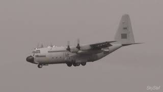 Brussels Airport the return of an ex Belgian Air Force C130 20 March 2024 [upl. by Antoinetta]