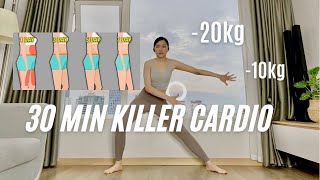 GIẢM 58KG SAU 30 NGÀY TẬP BÀI CARDIO không chạy nhảy này  hàng triệu người giảm thành công 🔥 [upl. by Amaj]