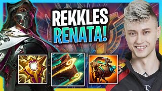 REKKLES IS SO GOOD WITH RENATA  T1 Rekkles Plays Renata Support vs Blitzcrank Season 2024 [upl. by Namreh]