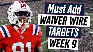 Week 9 Waiver Wire Adds  2023 Fantasy Football Advice [upl. by Edee]