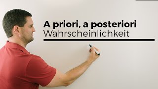 A priori a posteriori bedingtetotale Wahrscheinlichkeit Bayes Statistik  Mathe by Daniel Jung [upl. by Geddes]