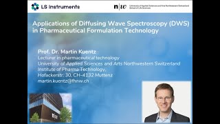 Webinar  Applications of Diffusing Wave Spectroscopy DWS in Pharmaceutical Formulation Technology [upl. by Uyekawa326]