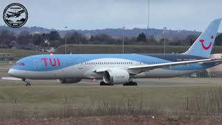 GTUIL TUI Airways Boeing 7879 Dreamliner departing Birmingham Airport [upl. by Lytsirk]