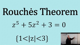 How to use Rouches Theorem to find the zeros in Complex Analysis [upl. by Gratianna587]