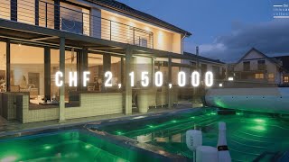 Tour durch eine 2150000 CHF Schweizer TraumVilla nur 15 Min von Winterthur  Luxury Real Estate [upl. by Brooking692]