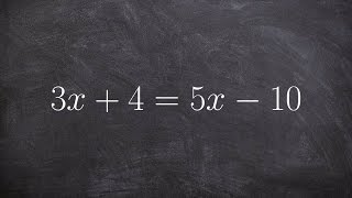 Solving Equation with variables on both sides of the equation [upl. by Sivaj]