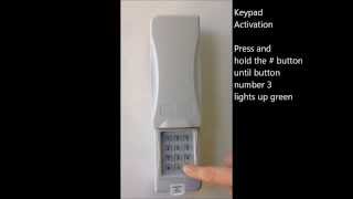 Keypad programming Direct Drive Garage Door Opener [upl. by Crenshaw]