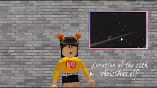 Location of the 12th christmas elf  roblox bloxburg [upl. by Adnarem827]