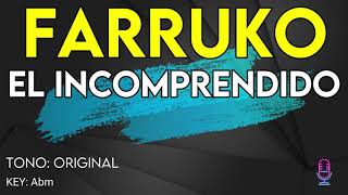 Farruko Victor Cardenas Dj Adoni  El Incomprendido  karaoke Instrumental [upl. by Ataga765]