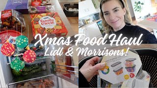 CHRISTMAS FOOD HAUL  LIDL amp MORRISONS  VLOGMAS DAY 19 [upl. by Leahcir344]