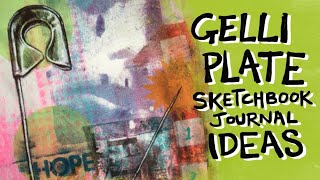 Gelli printing Image transfer  drawing ideas [upl. by Cello]