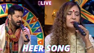 HEER  Jaspinder Narula amp Jasbir Jassi Beautiful song Live performance at Kapil Sharma Show [upl. by Malsi]