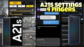 SETARI A21S FREE FIRE ⚡SETTINGS FOR A21S FREE FIRE [upl. by Hilar657]