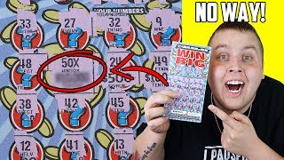 WE HIT 50x THE MONEY BIGGEST WIN EVER Lottery Ticket Scratch Off Big Win [upl. by Lyrehc]