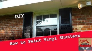 How to Paint Vinyl Shutters [upl. by Kilmarx]