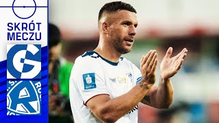 GÓRNIK  RUCH  SKRÓT  PODOLSKI TRAFIA W DERBACH ŚLĄSKA  Ekstraklasa 202324  8 kolejka [upl. by Anana]