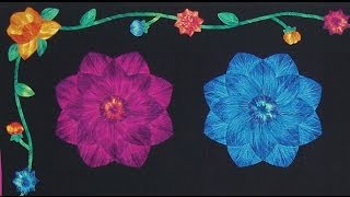 Dahlia Quilt video part 1 by Shar Jorgenson [upl. by Artemisia]