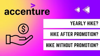 Accenture Hike After 1 Year  Hike after promotion  Without Promotion  Yearly Hike [upl. by Lissy]