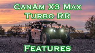 2022 CanAm Maverick X3 Max X DS Turbo RR Features [upl. by Yancey]