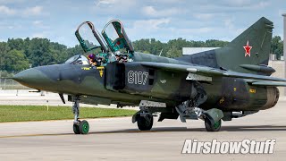 MiG23 Final Flybys  Thunder Over Michigan 2023 [upl. by Donatelli]