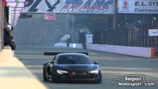 Audi R8 LMS Supercharged 700hp  insane downshifts and Capristo exhaust [upl. by Sucirdor580]