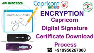 How to download and Import Encryption Certificate in Capricorn into USB token [upl. by Boyden]