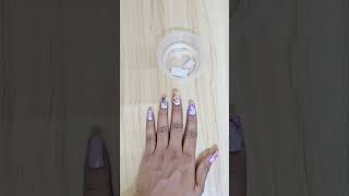 Nail art water transfer decals diy nails shorts [upl. by Rysler998]