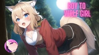 TG TF Boyscout became Werewolf GIRL  Furry  Male to Female  Transformation  Gender Bender [upl. by Anal]