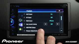 How To  AVHX2500BT  System Settings [upl. by Dorris386]