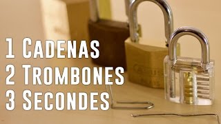 Comment crocheter un cadenas en 3 sec avec un trombone  Tuto [upl. by Notyep]