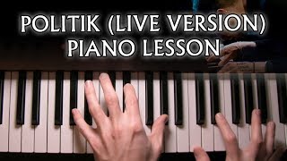 How to play Coldplay  Politik Live Version on piano [upl. by Mellie917]