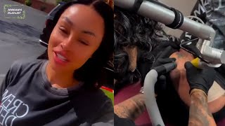 Blac Chyna Gets Her Baphomet Tattoo Removed HD quot Im Just 14 Days Away From 2 Years Of Sobrietyquot [upl. by Aiekahs]