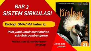 Biologi kelas 11  Sistem Peredaran Darah Manusia  Soal Uji pemahaman [upl. by Millda246]