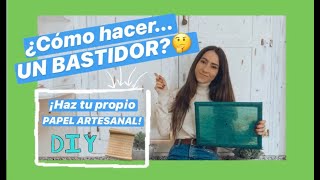 ¿Cómo hacer un bastidor para papel reciclado😉  DIY ♻️  Fácil y rápido😊 [upl. by Menken]