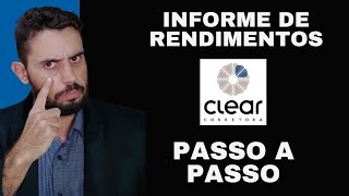 COMO PUXAR INFORME DE RENDIMENTO NA CLEAR [upl. by Nealson126]