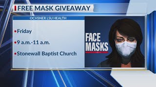 Ochsner LSU Health to give away masks at free COVID19 testing sites [upl. by Doralynne]