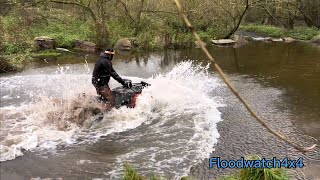 Quad bike flood at Crookford Ford [upl. by Melesa]