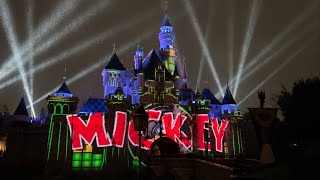 Mickey’s Mix Magic w Projection🎊✨ Disneyland CA POV Facing Sleeping Beauty’s Castle  HD 1080p [upl. by Deach]