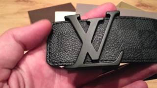 Louis Vuitton Repair Process Damier Graphite Initiales Belt [upl. by Mandeville231]