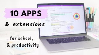 10 Apps amp Extensions for School amp Productivity all students need 🖥 [upl. by Corbie137]