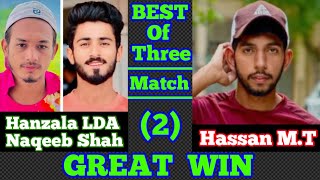 Hanzala LDANaqeeb Shah VS Hassan MT2ND Series🔥 Best of three Match 2cricketlover [upl. by Yanttirb]