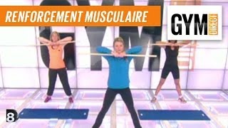 Cours gym  renfort musculaire 2  Avec un bâton [upl. by Anoirb220]