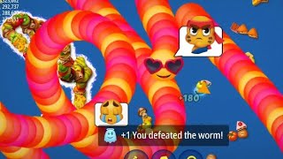 Wormzone io Interesting Gameplaykilling Big Worms slithers 🪱gamingchannel viral trending gaming [upl. by Angell]