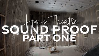 Soundproofing A Home Theatre With Acoustiblok  PART 1  Exeter Estate  AFT Construction [upl. by Anegal]