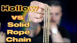 Solid Rope Chains Vs Hollow Rope Chains  Is It Worth It [upl. by Woll]