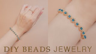 DIY Beads Craft  How to Make Beaded Bracelet  Beading Tutorial  Making Beaded Jewelry [upl. by Felicie604]